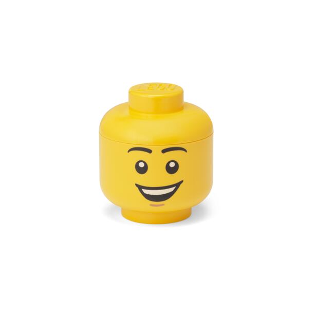 LEGO úložná hlava (mini) - šťastný chlapec