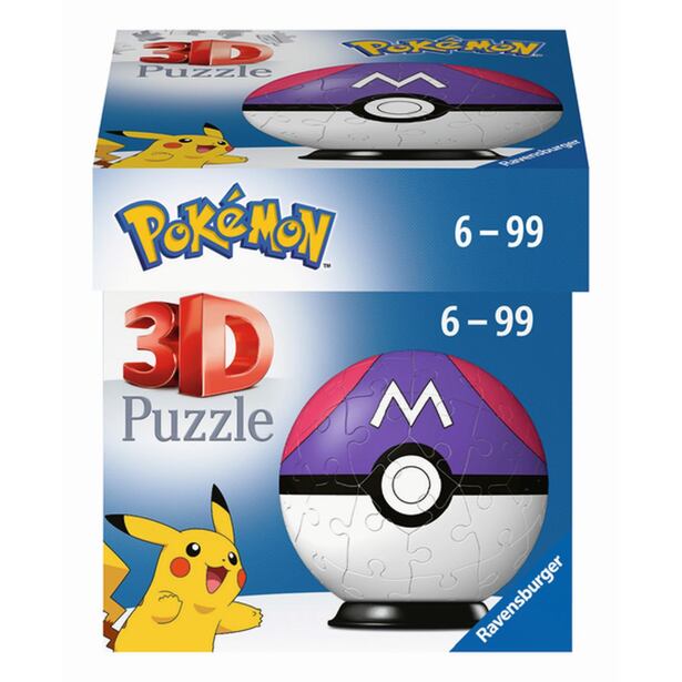 Ravensburger Pokémon Puzzle-Ball: Master Ball 3D, 54 dílků