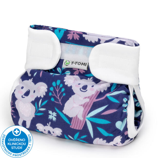 T-TOMI Ortopedické abdukčné nohavičky - suchý zips, dark koalas, 5-9 kg
