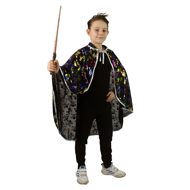 Rappa Dětský plášť s lebkami