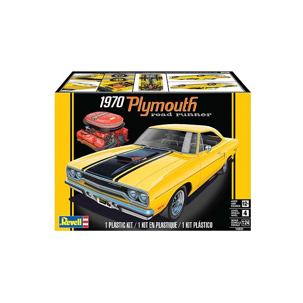Revell Plastic ModelKit MONOGRAM Car 1970 Plymouth Roadrunner (1:24)