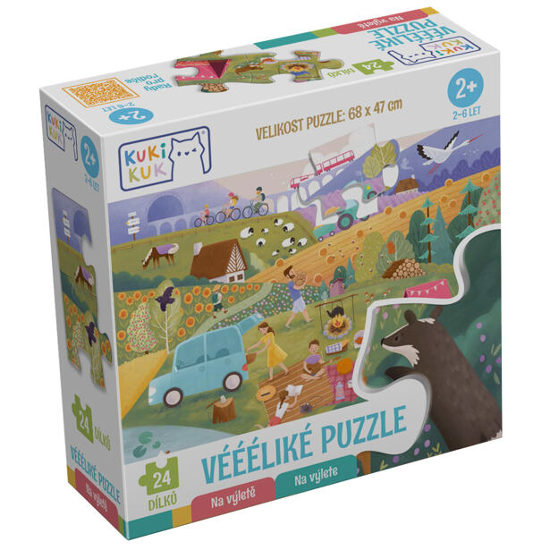 KukiKuk - Vééľké puzzle Na výlete