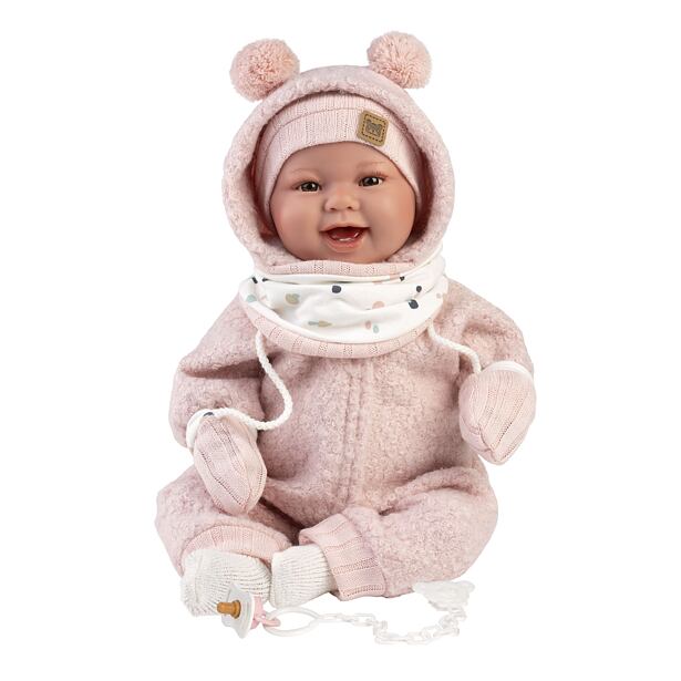 Llorens 84480 NEW BORN - realistická bábika bábätko so zvukmi a mäkkým látkovým telom - 44 cm