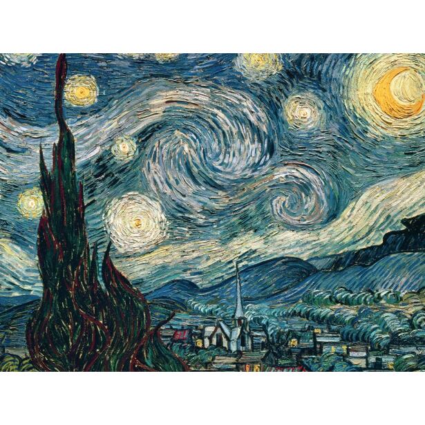 Ravensburger Vincent van Gogh: Hviezdna noc 1500 dielikov