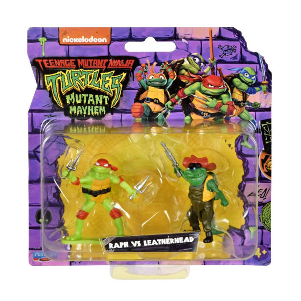 Orbico Teenage Mutant Ninja Turtles - Minifigurky želvy NINGA, 2 ks v balení, Raph vs Leatherhead