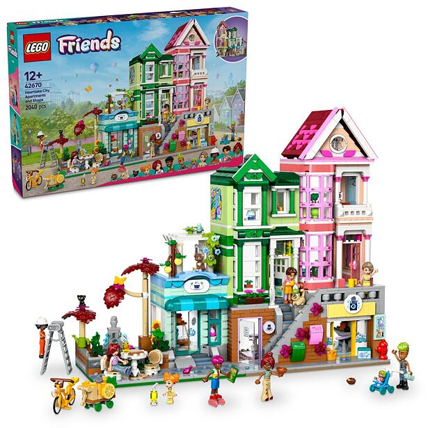 LEGO® Friends 42670 Apartmány a obchody v mestečku Heartlake