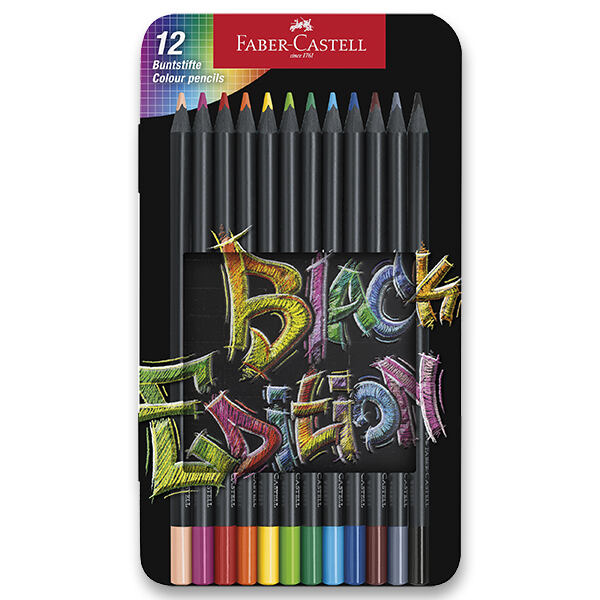 FABER-CASTELL Pastelky Black Edition 12 barev