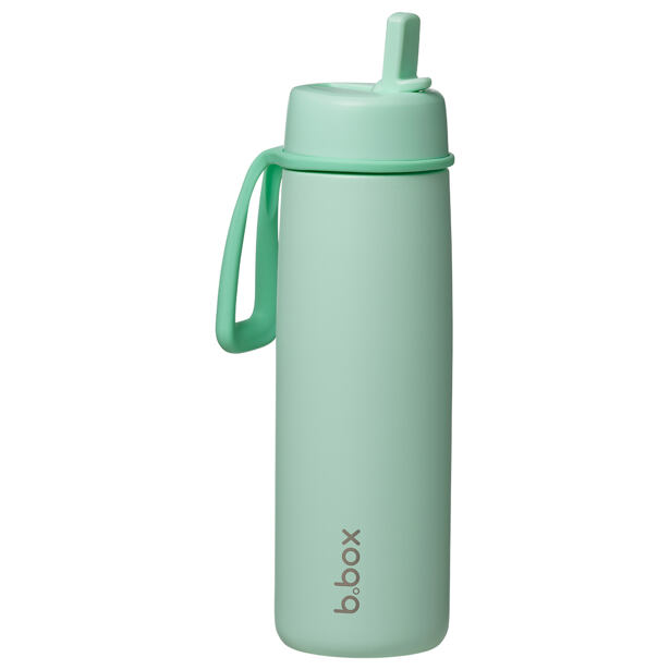 b.box Nerezová termolahev s brčkem 690 ml - spearmint
