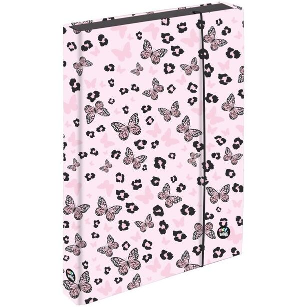 Oxybag Box na zošity A4 Jumbo -  OXY NEXT Butterfly pink
