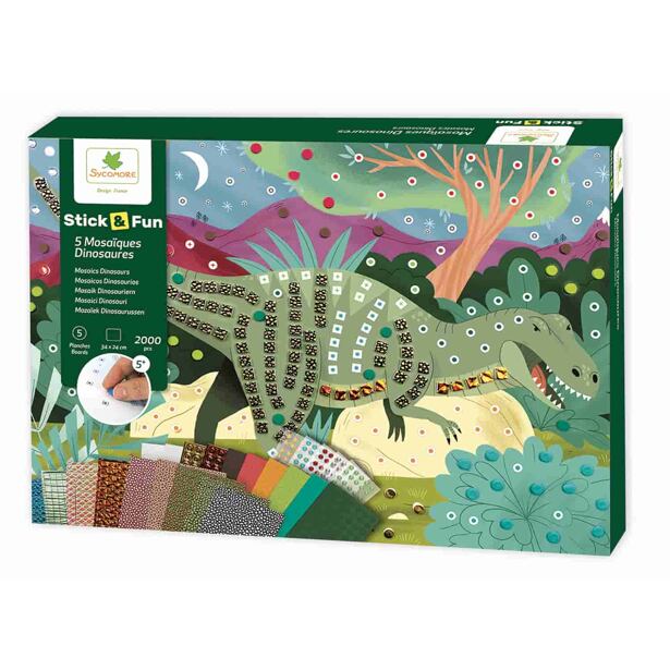 Sycomore Stick & Fun Mozaika - Dinosauři