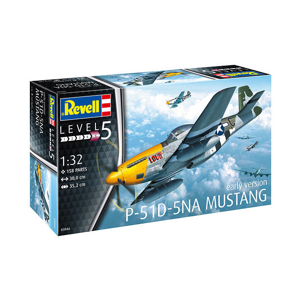 Revell Plastic ModelKit lietadlo 03944 - P-51D-5NA Mustang (1:32)