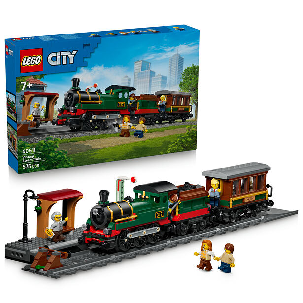 LEGO® City 60511 Vintage parný vlak