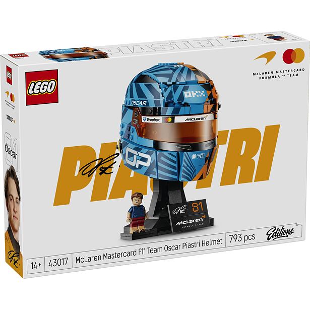 LEGO® Editions Oscar Piastri Helm vom McLaren Mastercard F1® Team