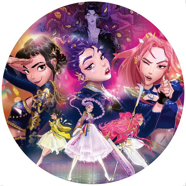 Puzzle Ravensburger Circle: K-pop: Demon Slayer Puzzle 500 piese