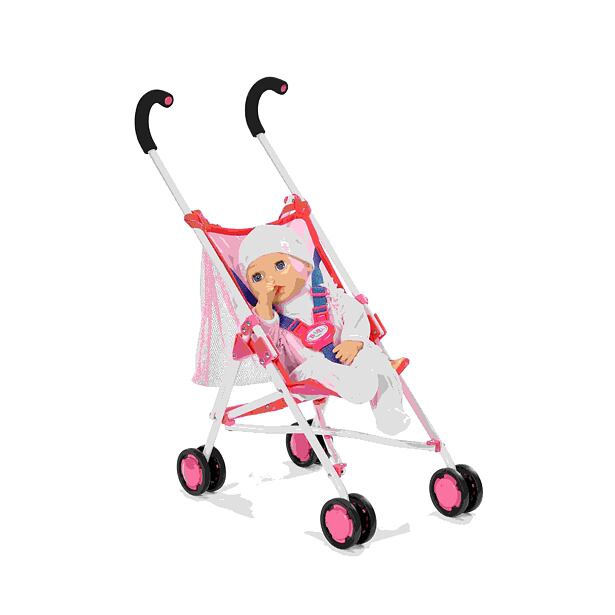 BABY born Kinderwagen mit Netz - rosa