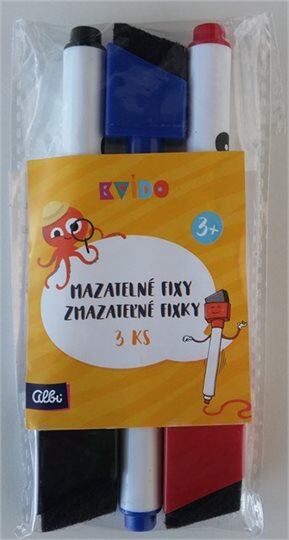 Albi Kvído - Náhradní mazatelné fixy 3ks
