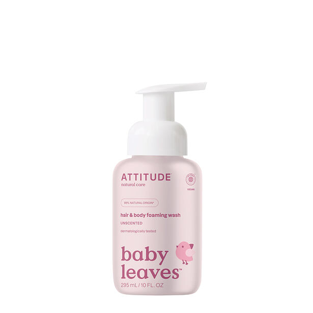 ATTITUDE Detská umývacia pena (2 v 1) Baby leaves bez vône 295 ml