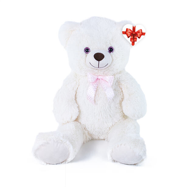 Veľký plyšový medveď Lily 78 cm krémovo biely s visačkou