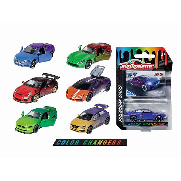 Majorette Color Changers, 6 druhů