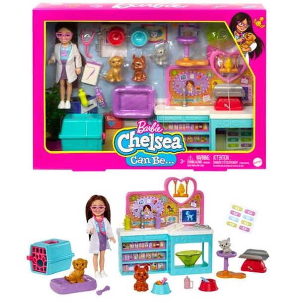 Mattel Barbie Chelsea Veterinárka, herný set
