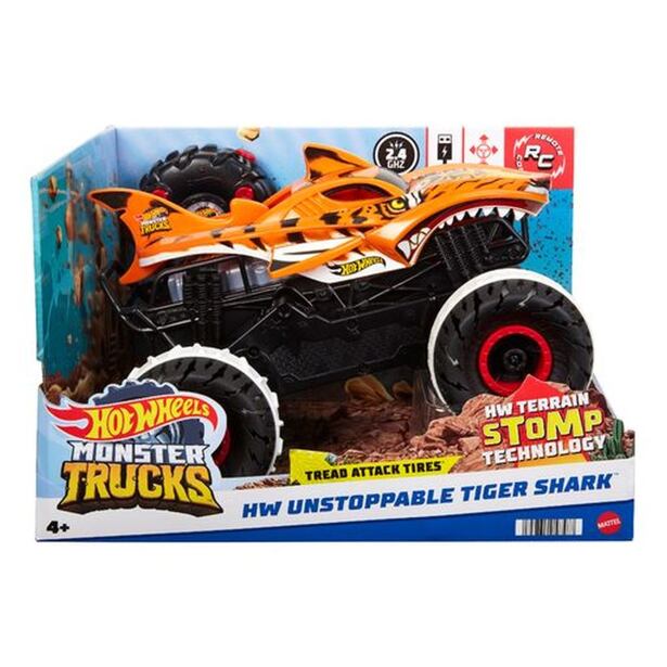 Mattel Hot Wheels RC Monster Truck 1:15 Tigrie žralok