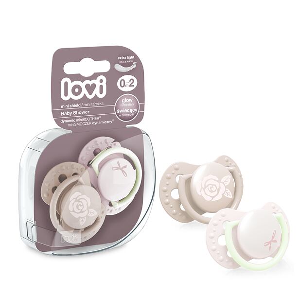 LOVI Mini cumlík BABY SHOWER 0-2m 2ks holka