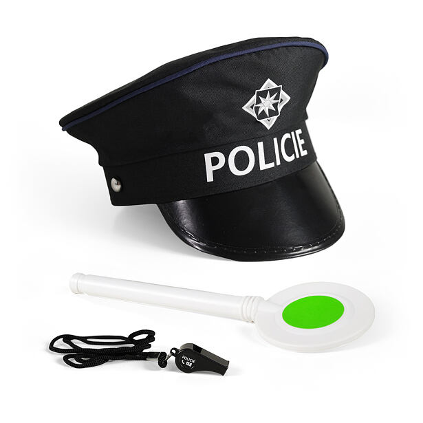 Rappa sada policie s plácačkou a píšťalkou
