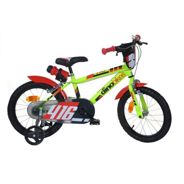 DINO Bikes Detský bicykel 16" - zeleno - čierne 2020