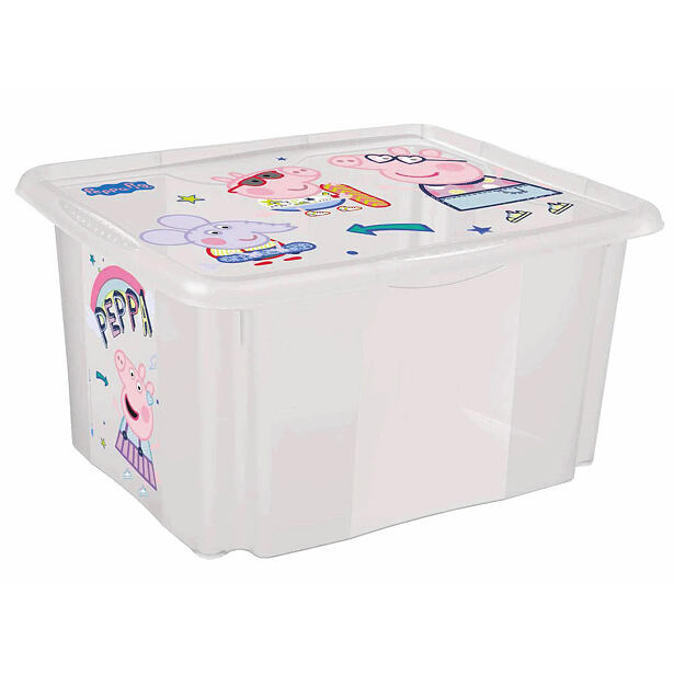 Úložný box s vekom veľký Peppa 45l