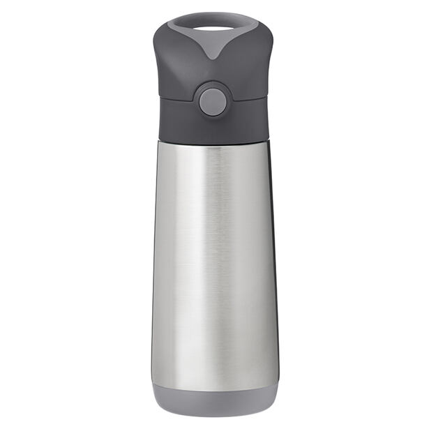 b.box Termoska na pitie so slamkou 500 ml - graphite