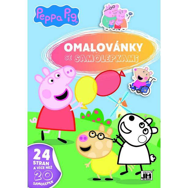 Jiri Models Omalovánky A4 se samolepkami Prasátko Peppa