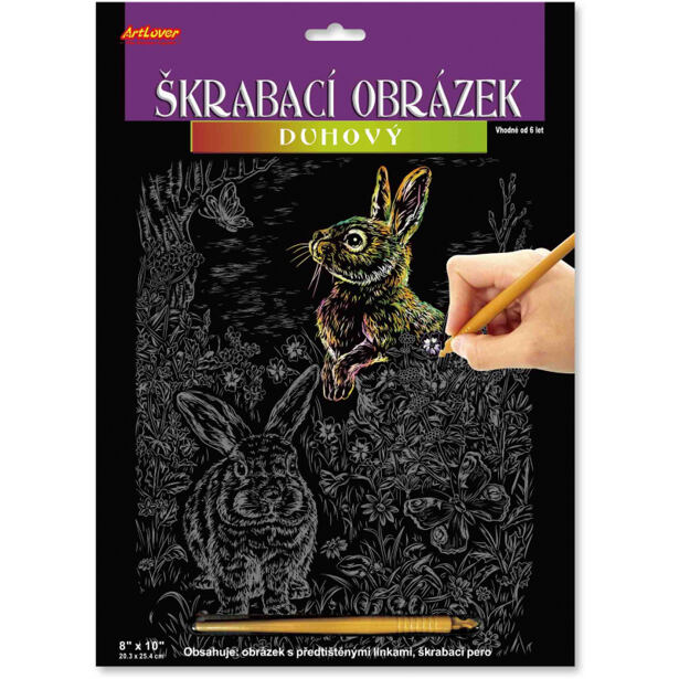 SMT Škrabací obrázok dúhový, viac druhov