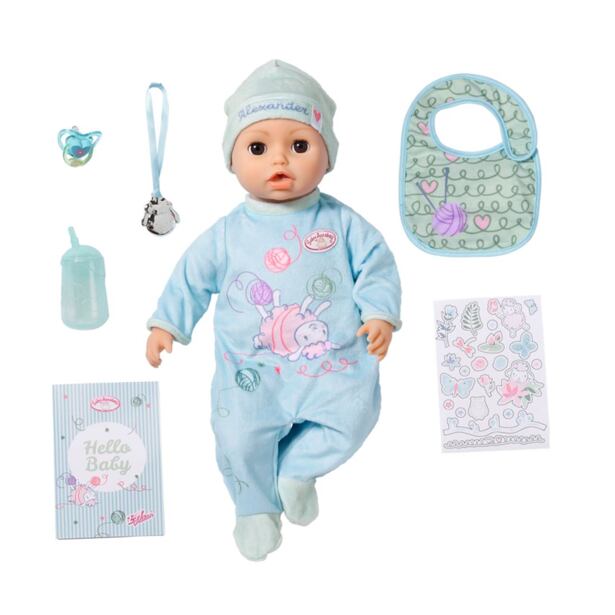 Zapf Creation Baby Annabell Interaktívny Alexander, 43 cm