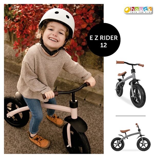 Detské odrážadlo EZ Rider Air 12 Matt Grey