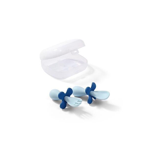 BabyOno Ergonomický příbor pro děti - granátová