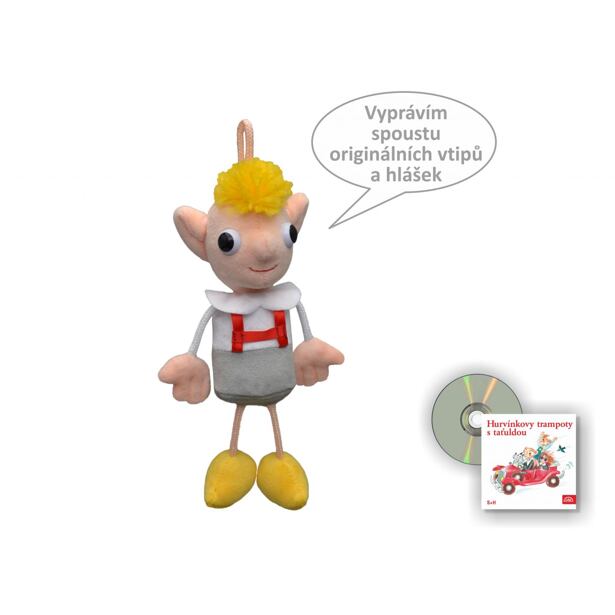 Moravská ústredňa Hurvínek 22cm hovoriaci +CD CZ