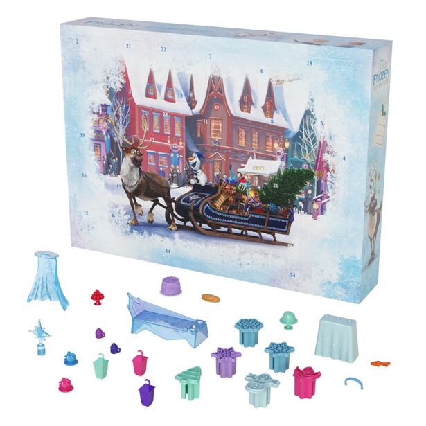 Mattel Frozen Adventní kalendář s malými panenkami 2024