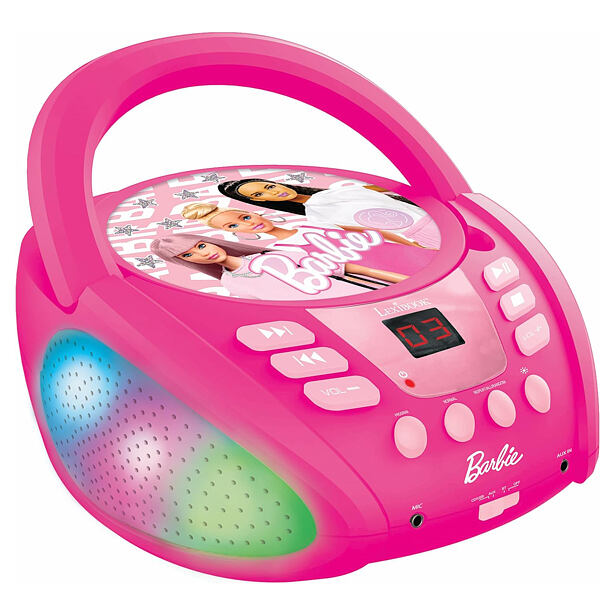 Lexibook Svítící Bluetooth CD přehrávač Barbie