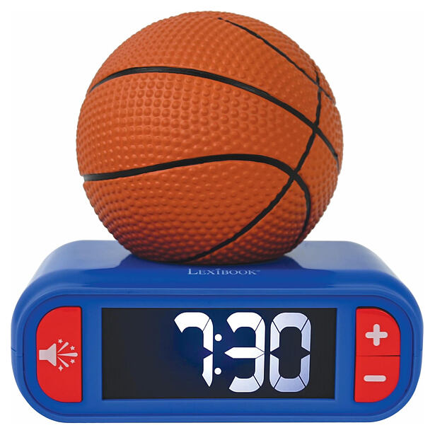Lexibook Budík s nočním 3D světlem Basketball