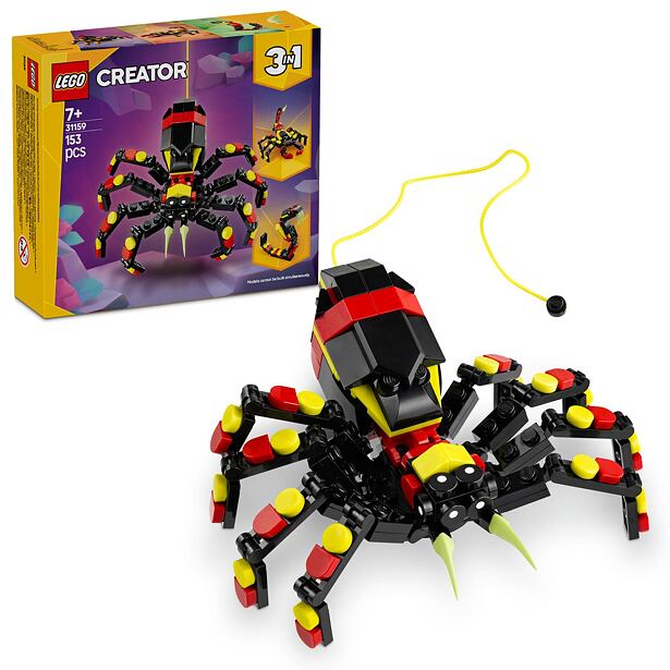 LEGO® Creator 3v1 31159 Divoké zvieratá: Prekvapivý pavúk