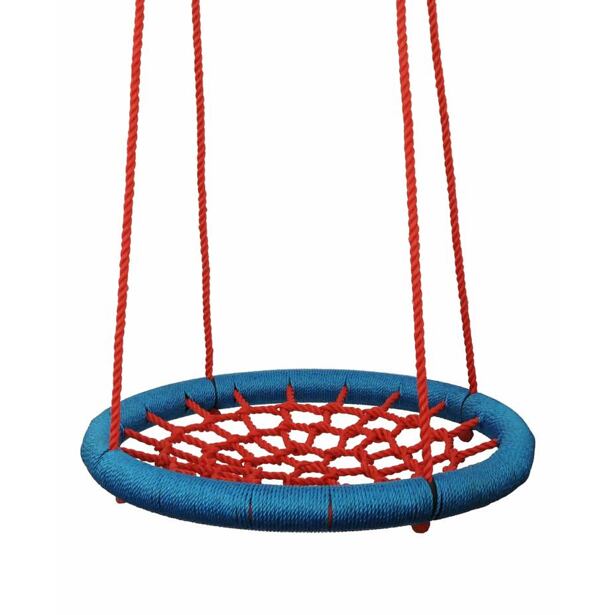 Woody Hojdací kruh s priemerom 100 cm, modročervený