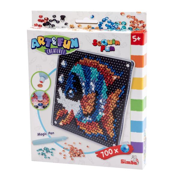 Simba Art&Fun Obrázek z flitrů Ryba