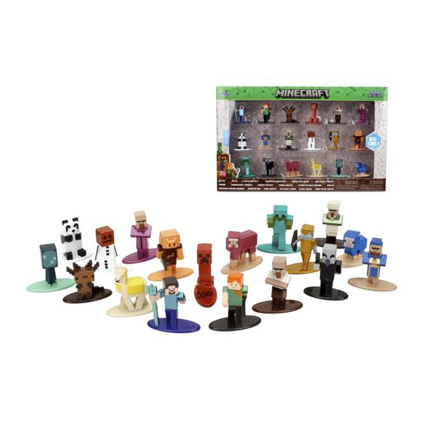 Jada Minecraft Kovové zberateľské nanofigurky 18 ks