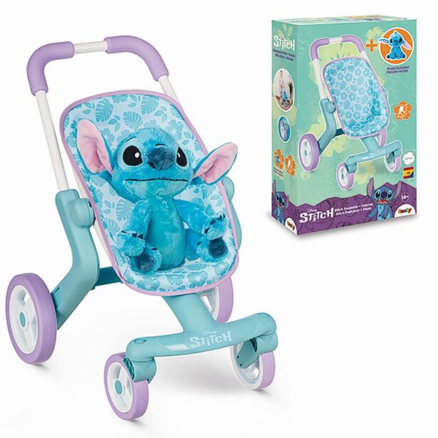 Smoby Stitch Kočárek sportovní pro panenky s plyšákem