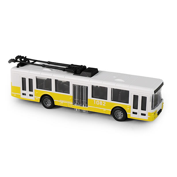 Rappa Trolleybus, öffentliche Verkehrsmittel, gelb, 16 cm