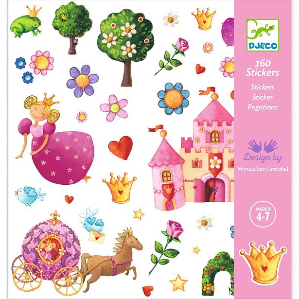 DJECO Samolepky princezná
