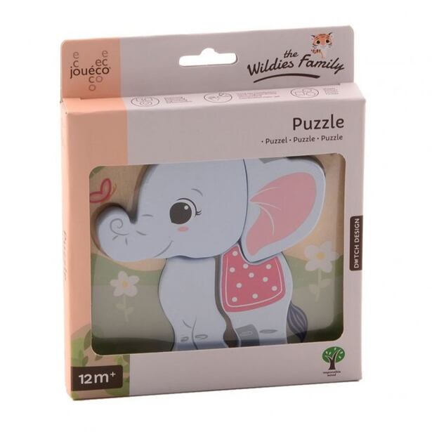 JOUÉCO the Wildies Family Dřevěné puzzle, více druhů