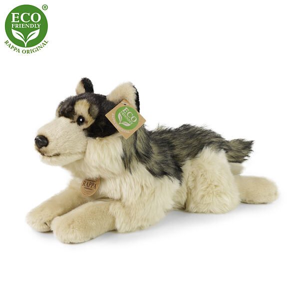 Plyšový vlk ležiaci 35 cm ECO-FRIENDLY