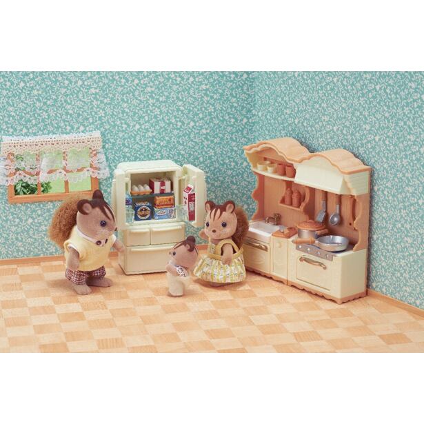 Sylvanian Families Set - kuchyňská linka s ledničkou