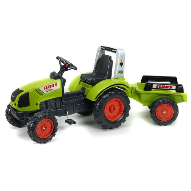 FALK Šliapací traktor Claas Arion 430 s vozíkom
